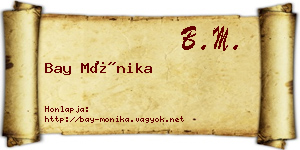 Bay Mónika névjegykártya